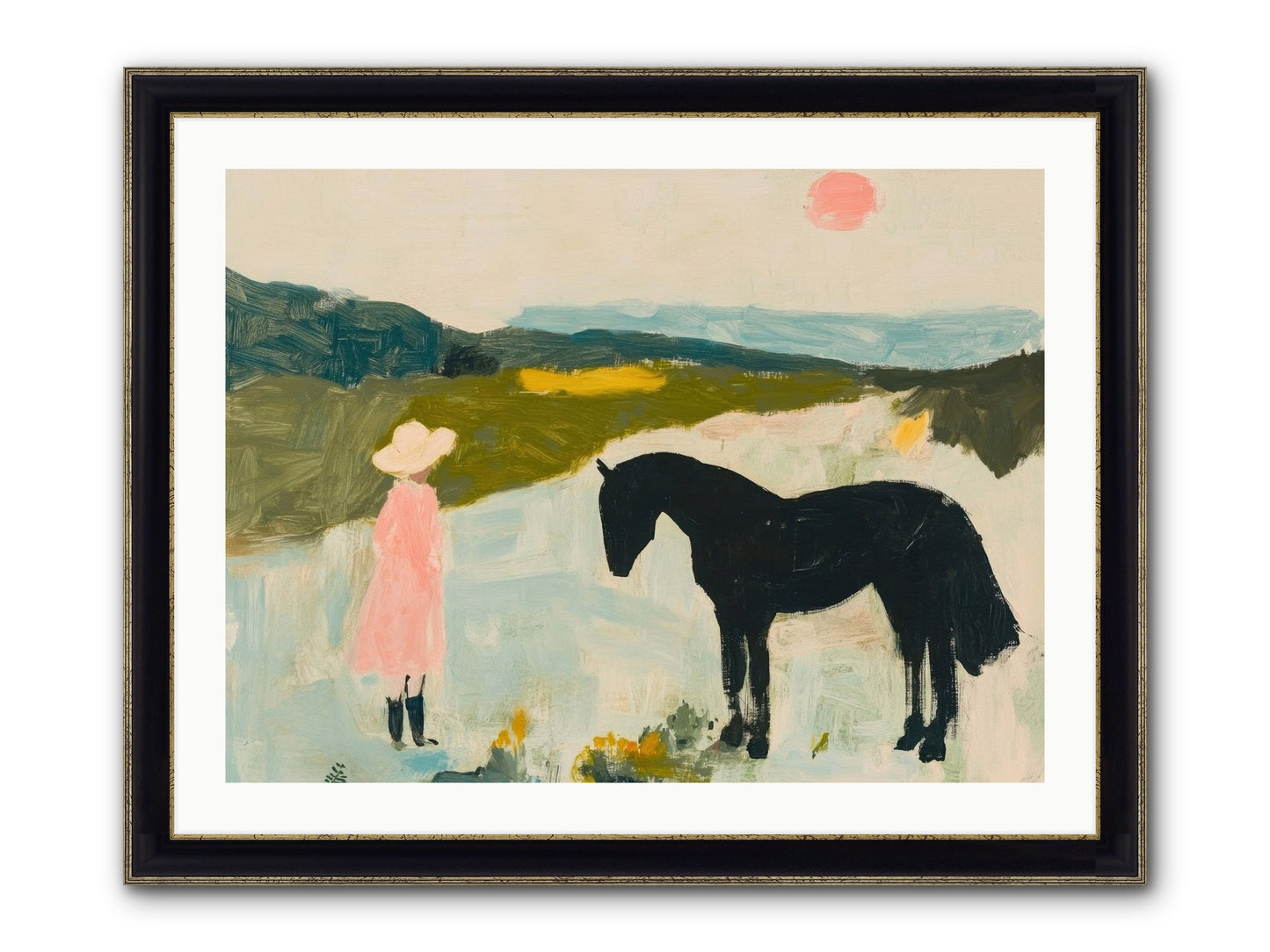 Lost Canyon Secret Framed Print - Black & Gold 32x24