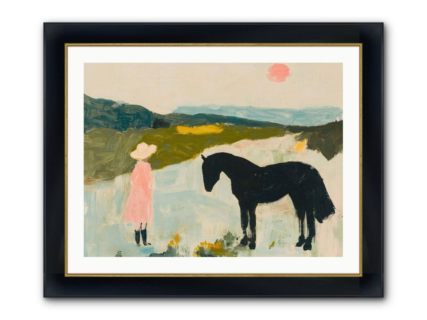 Lost Canyon Secret Framed Print - Wide Black w/Gold 32x24