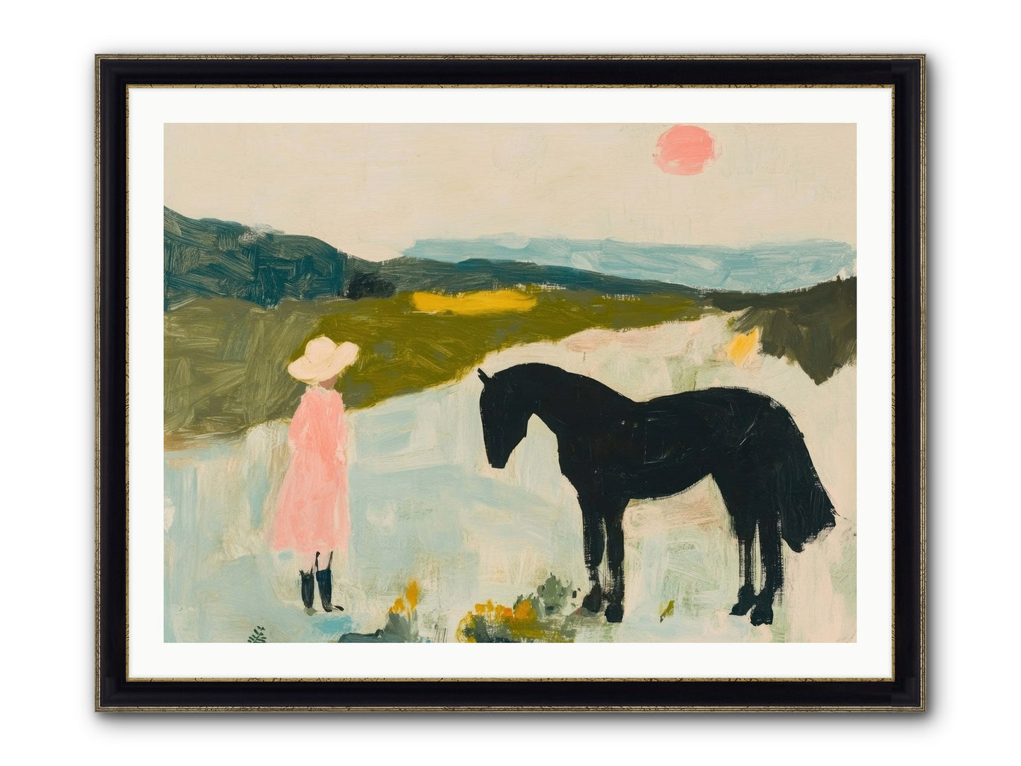 Lost Canyon Secret Framed Print - Black & Gold 40x30