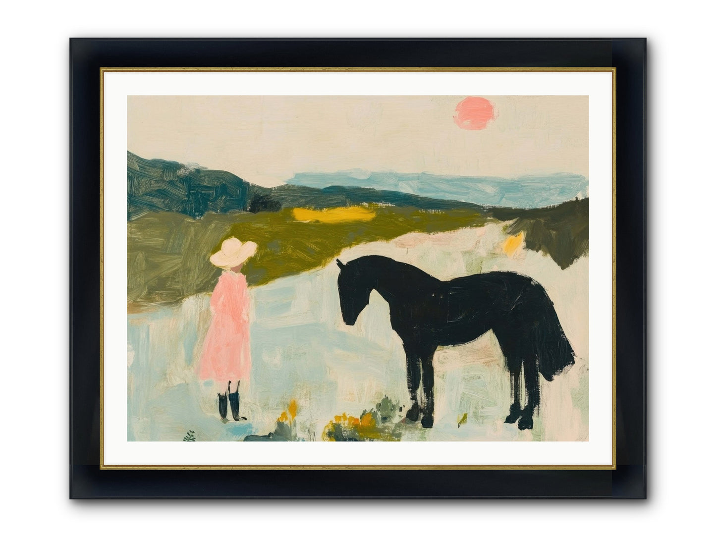 Lost Canyon Secret Framed Print - Wide Black w/Gold 40x30