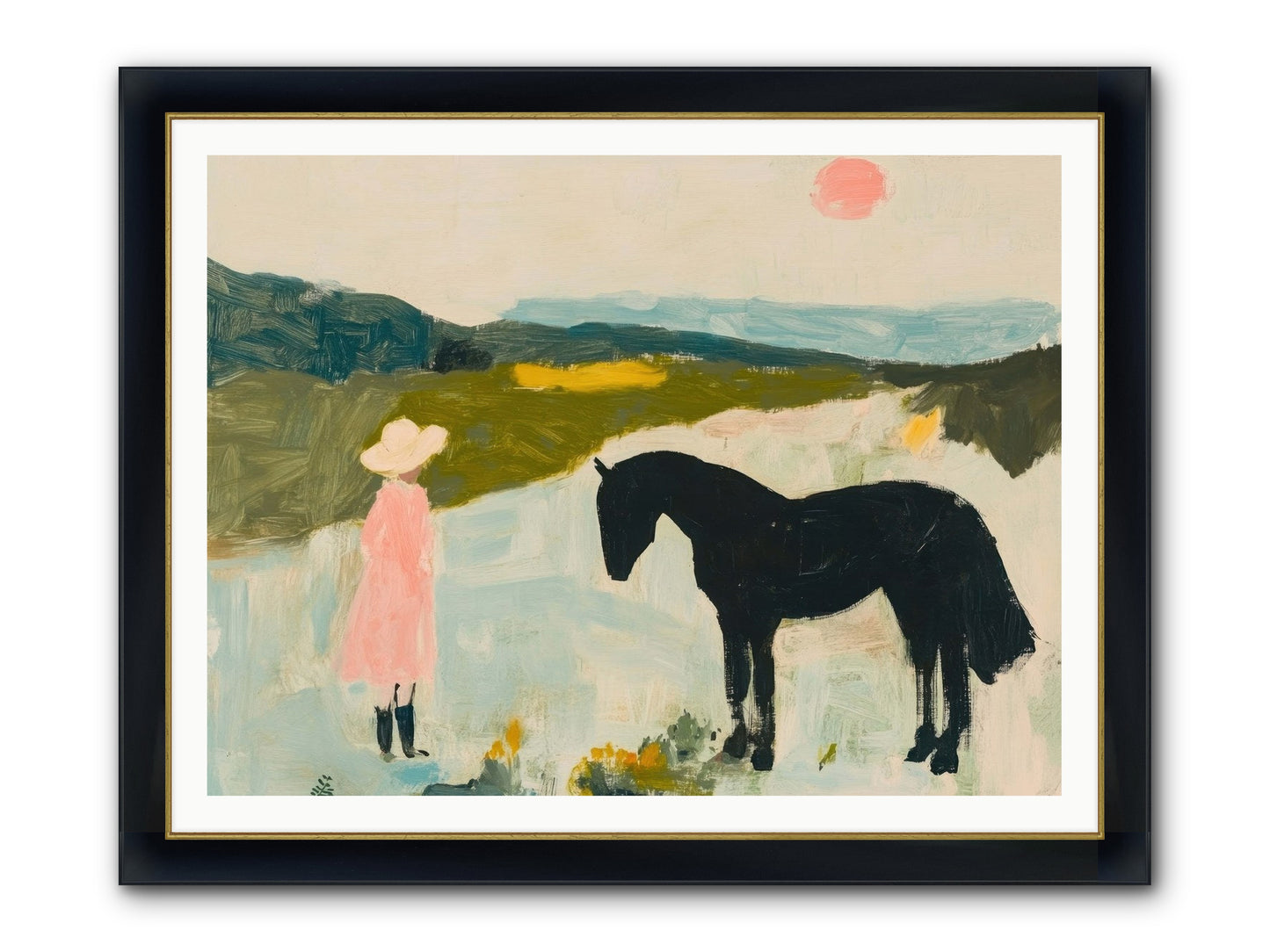 Lost Canyon Secret Framed Print - Wide Black w/Gold 48x36