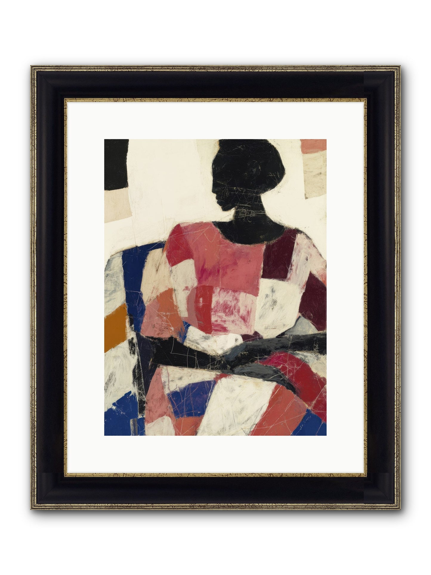 Lost In Love Framed Print - Black & Gold 12x16