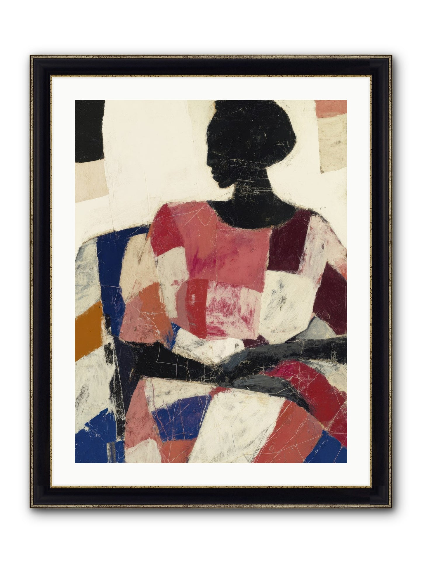 Lost In Love Framed Print - Black & Gold 24x32