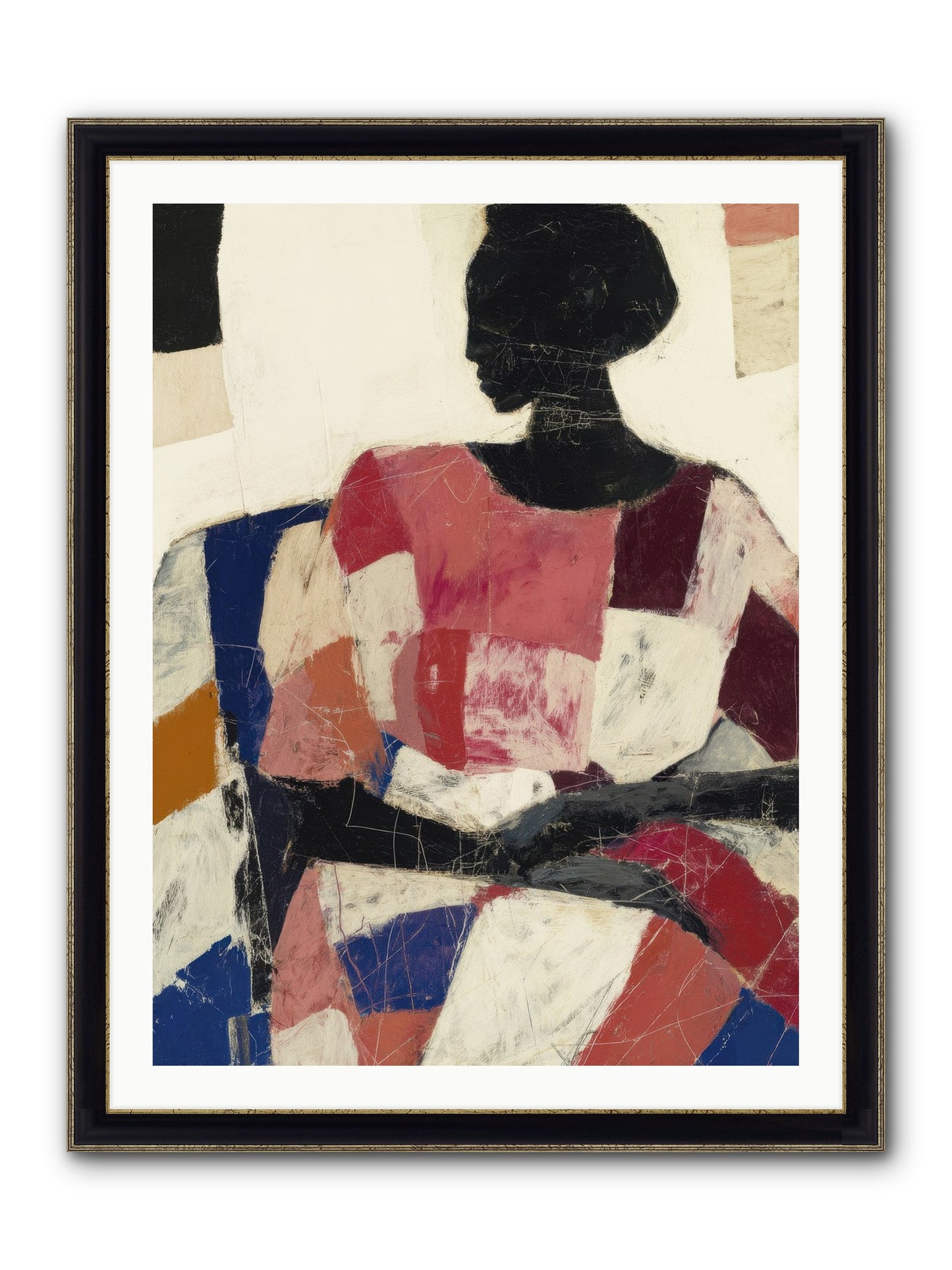 Lost In Love Framed Print - Black & Gold 30x40