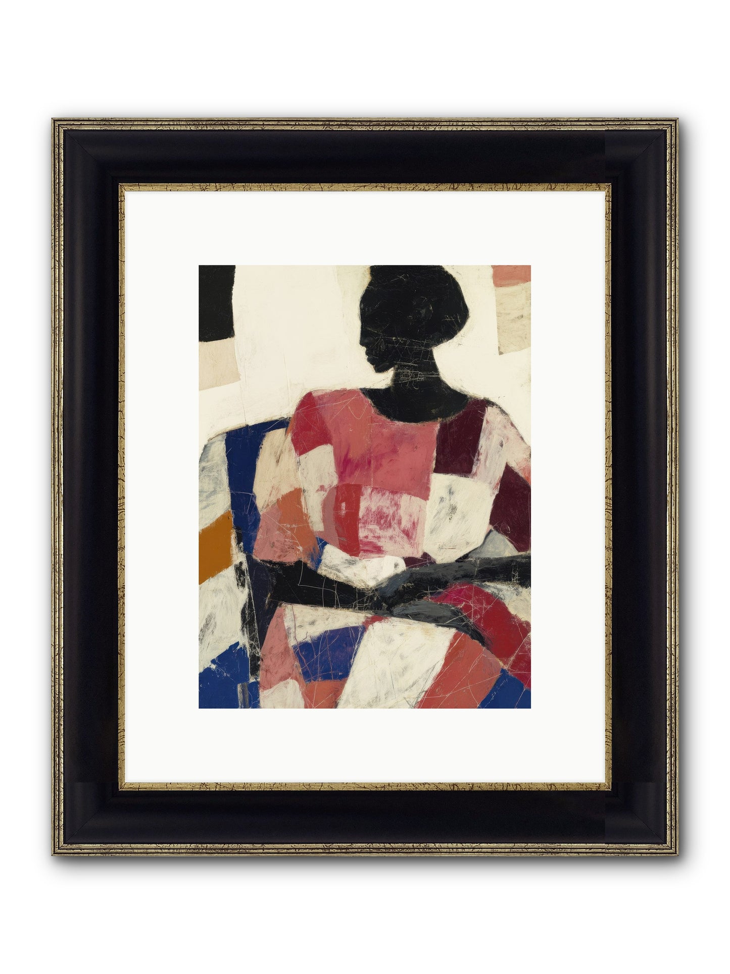 Lost In Love Framed Print - Black & Gold 9x12