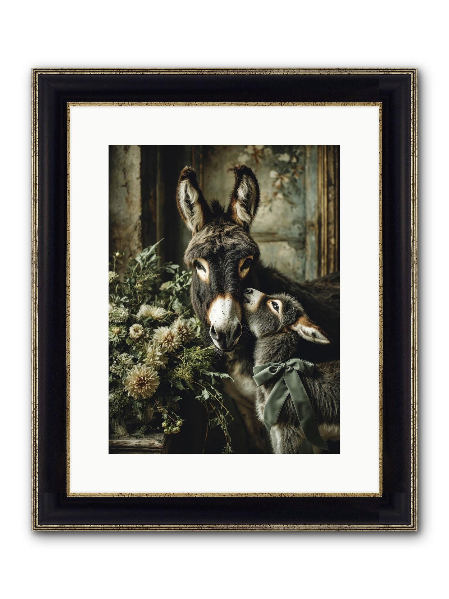 Lost In Lovely Framed Print - Black & Gold 12x16