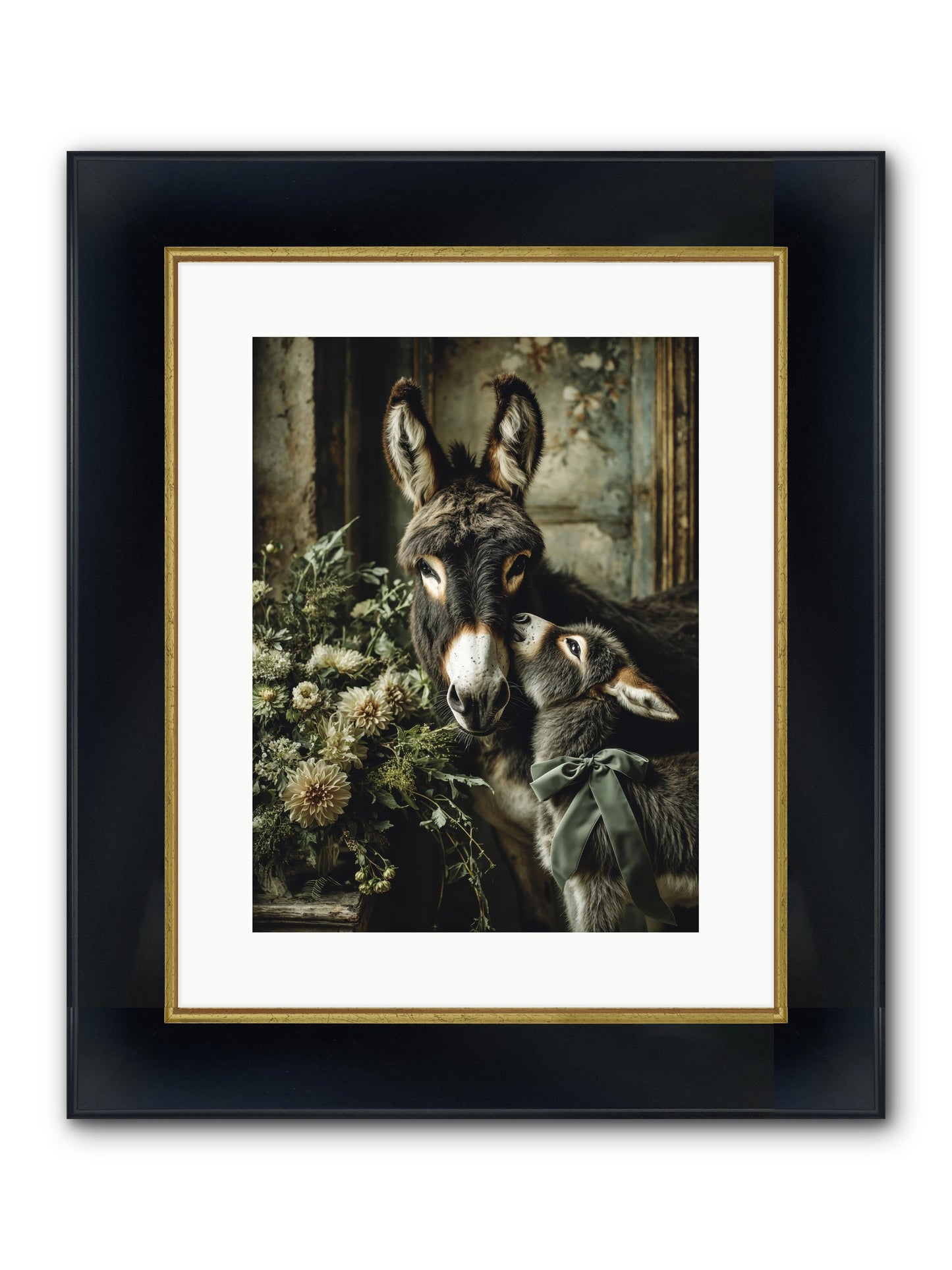 Lost In Lovely Framed Print - Wide Black w/Gold 12x16