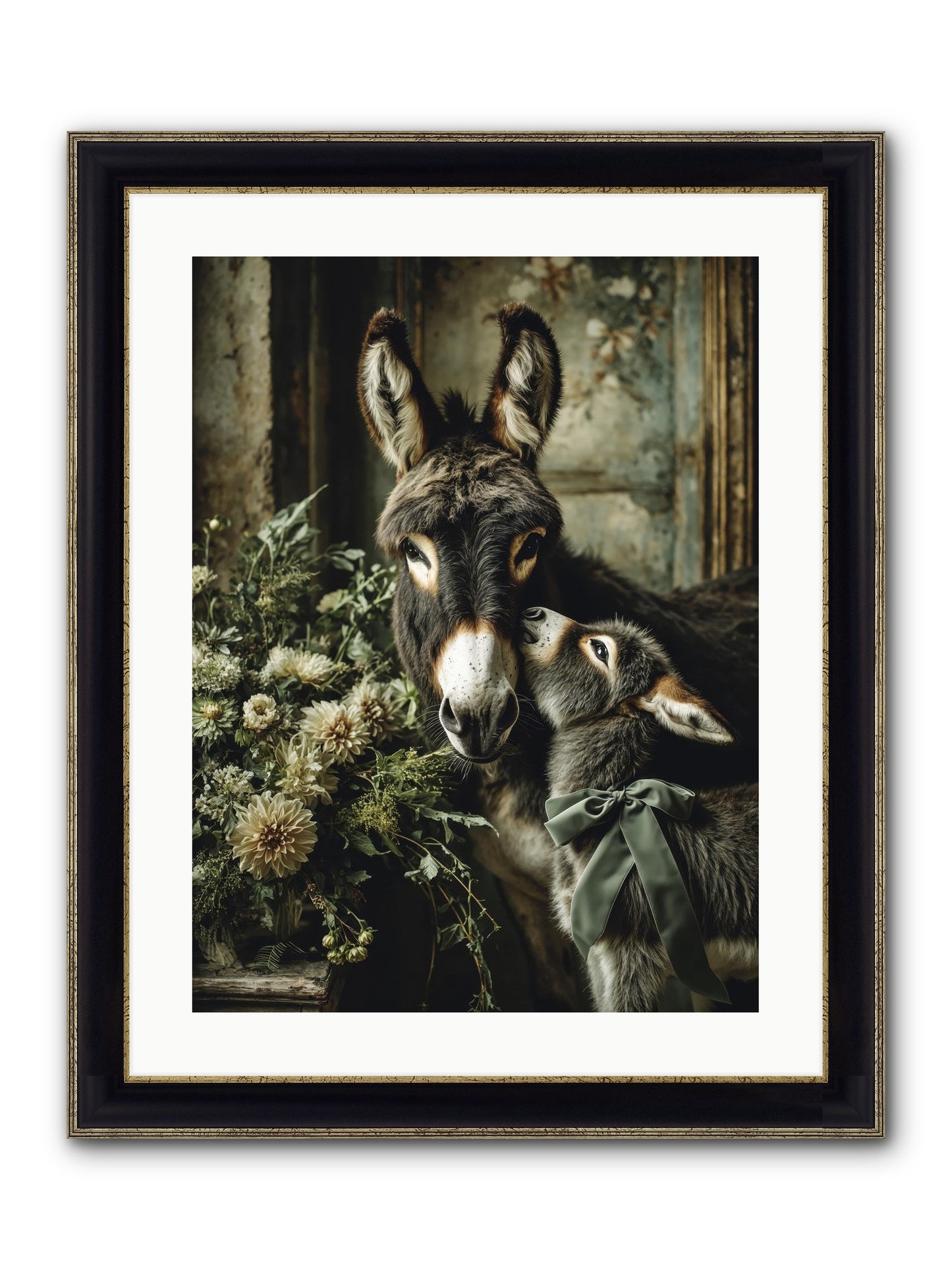 Lost In Lovely Framed Print - Black & Gold 18x24