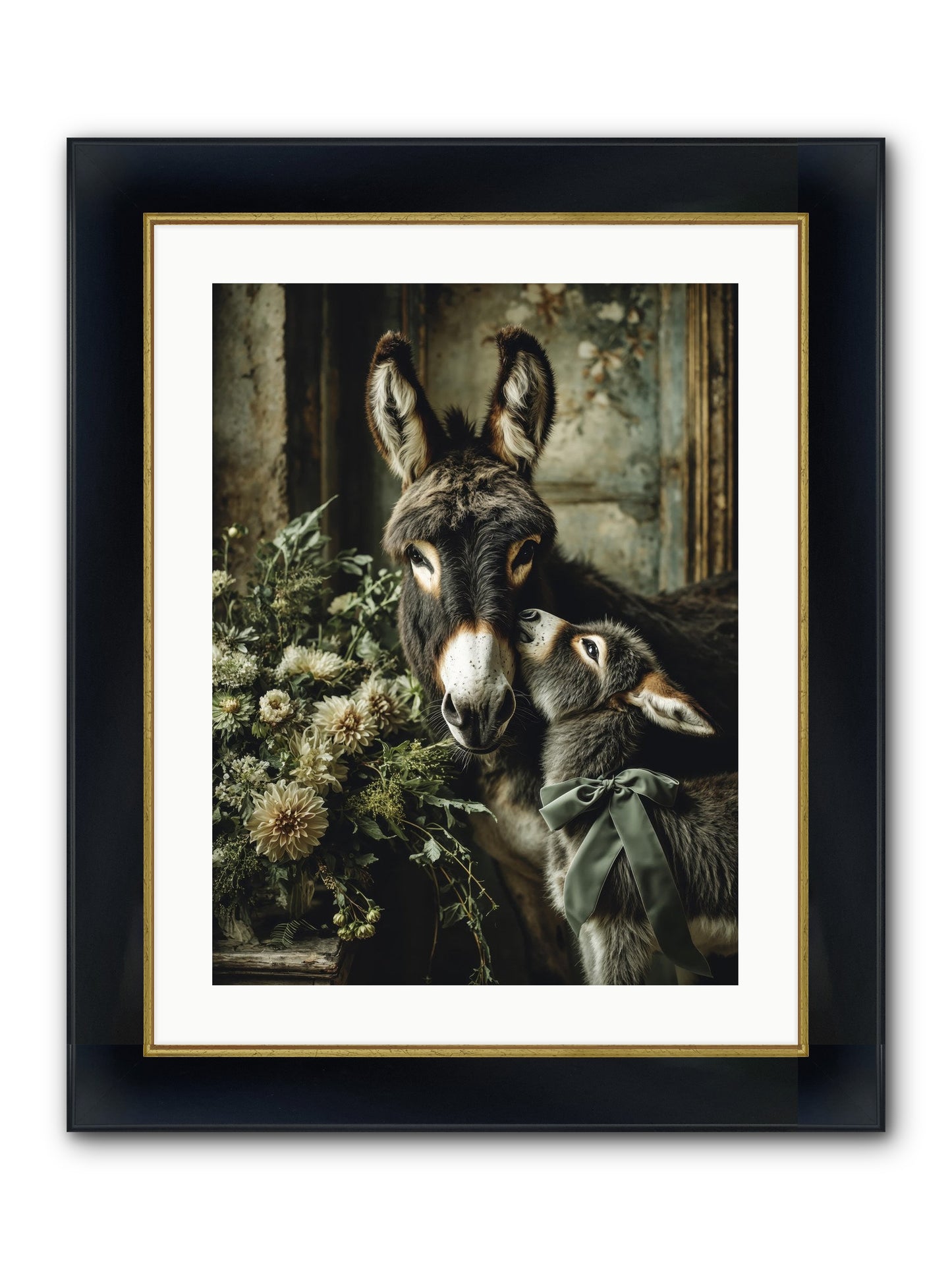 Lost In Lovely Framed Print - Wide Black w/Gold 18x24
