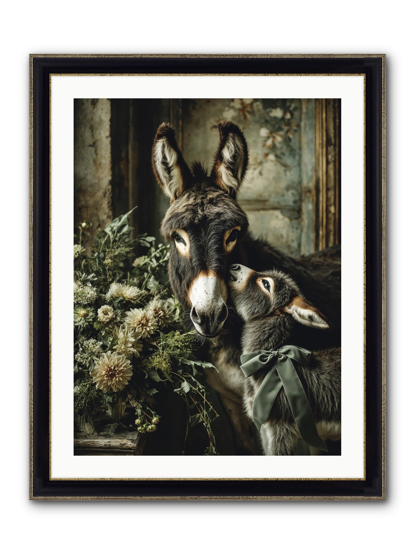 Lost In Lovely Framed Print - Black & Gold 24x32