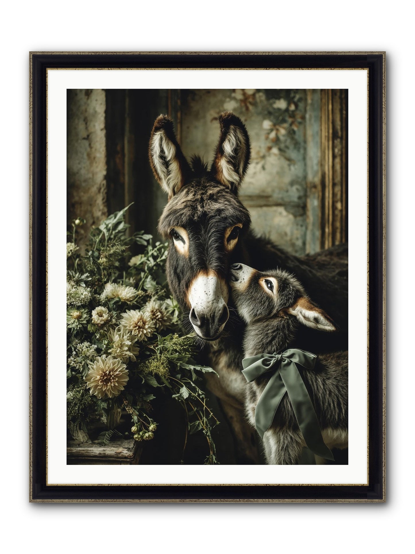 Lost In Lovely Framed Print - Black & Gold 30x40