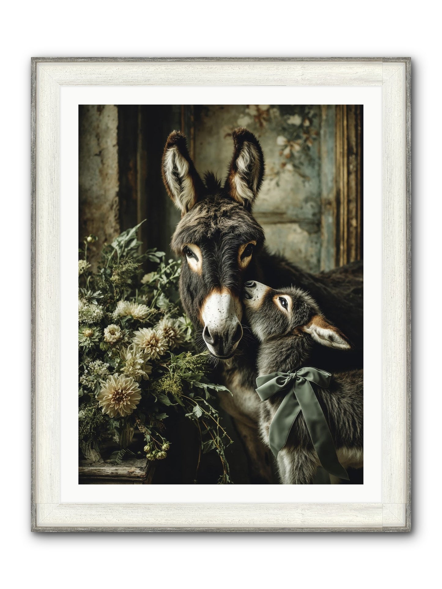 Lost In Lovely Framed Print - Driftwood White 30x40