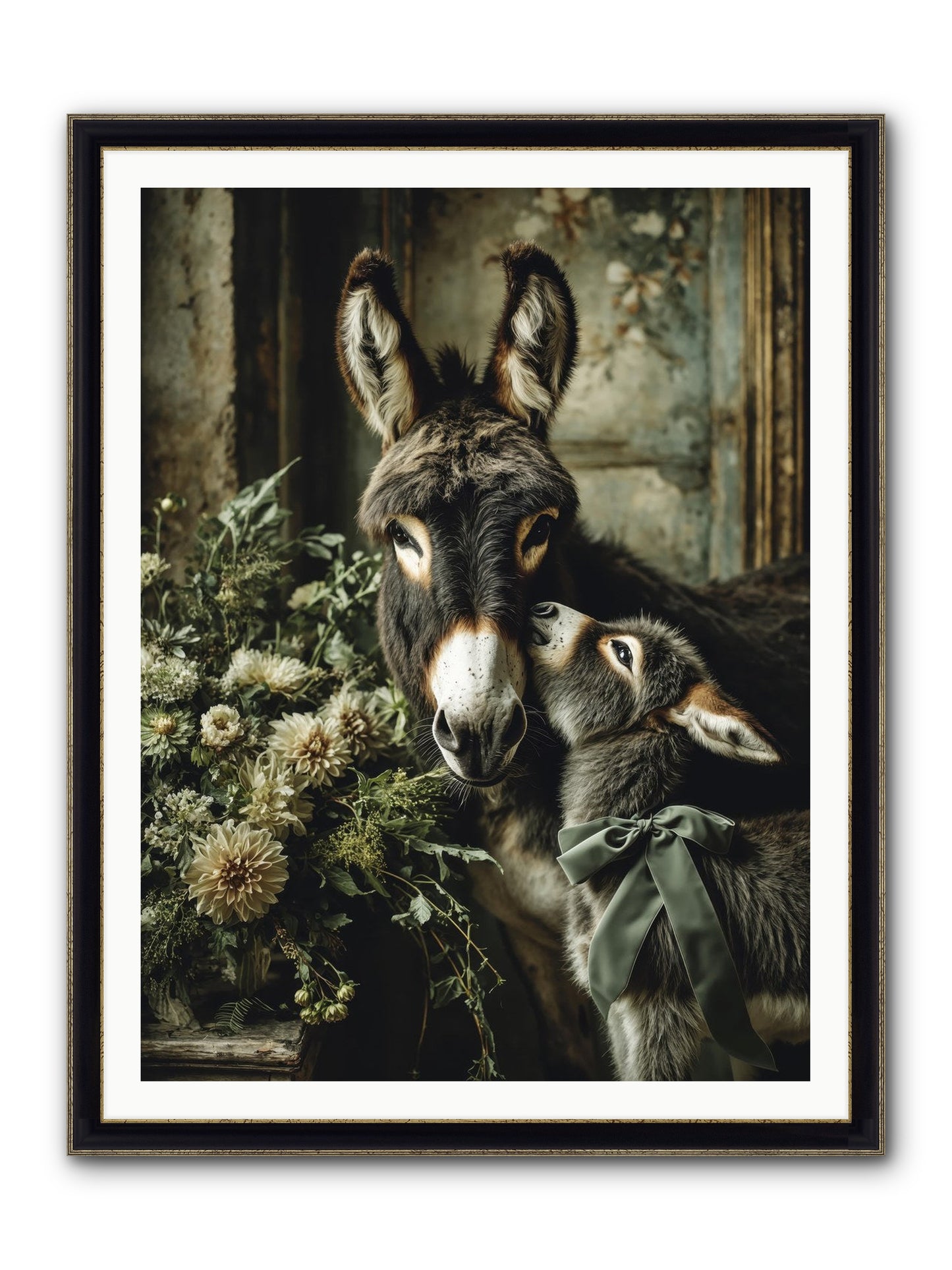 Lost In Lovely Framed Print - Black & Gold 36x48