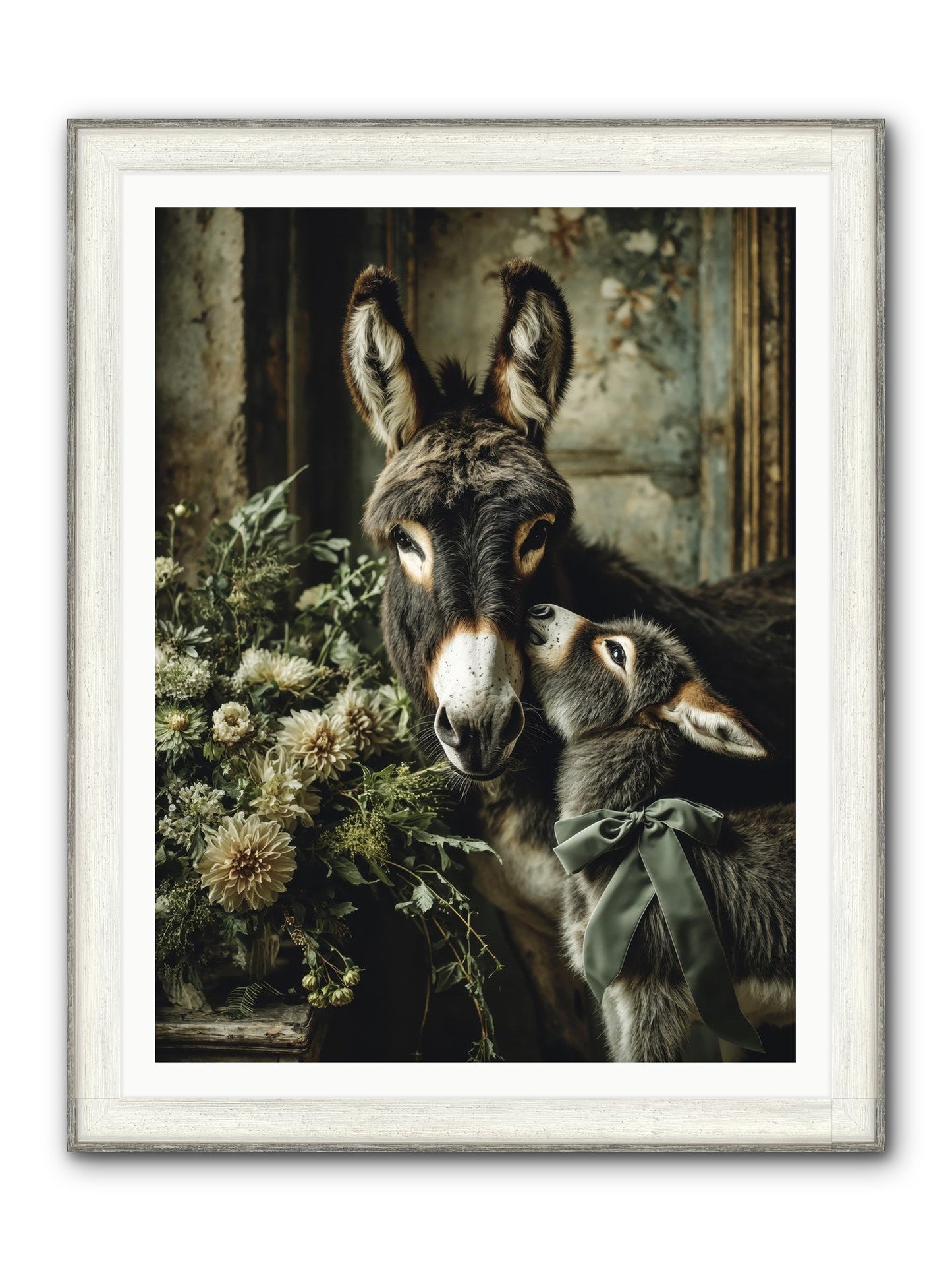Lost In Lovely Framed Print - Driftwood White 36x48