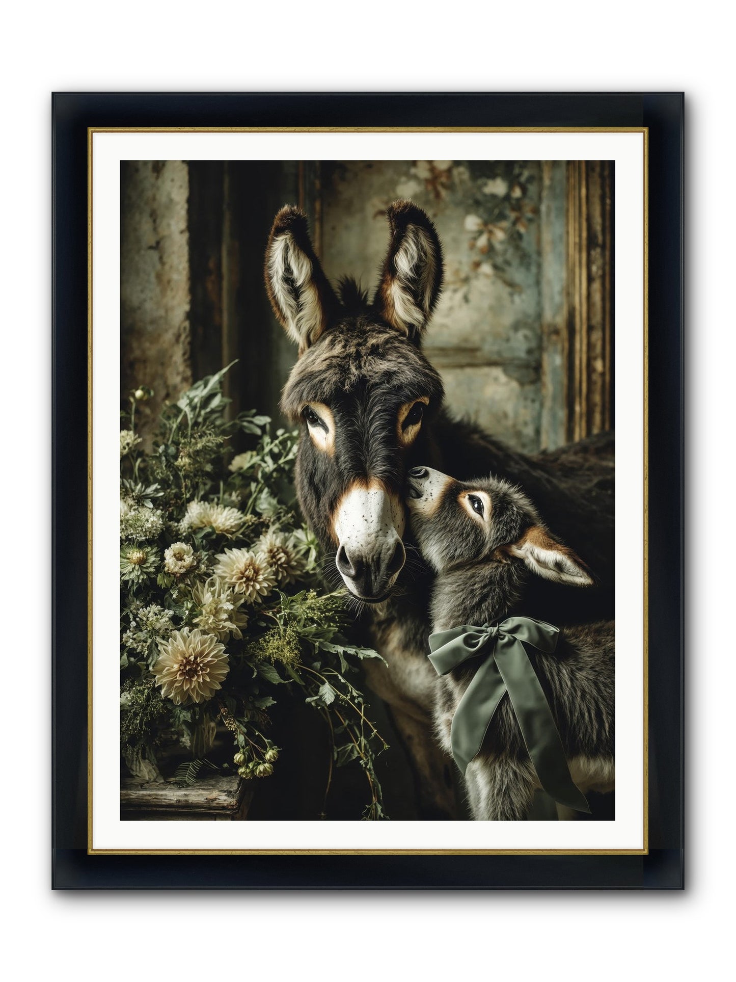 Lost In Lovely Framed Print - Wide Black w/Gold 36x48