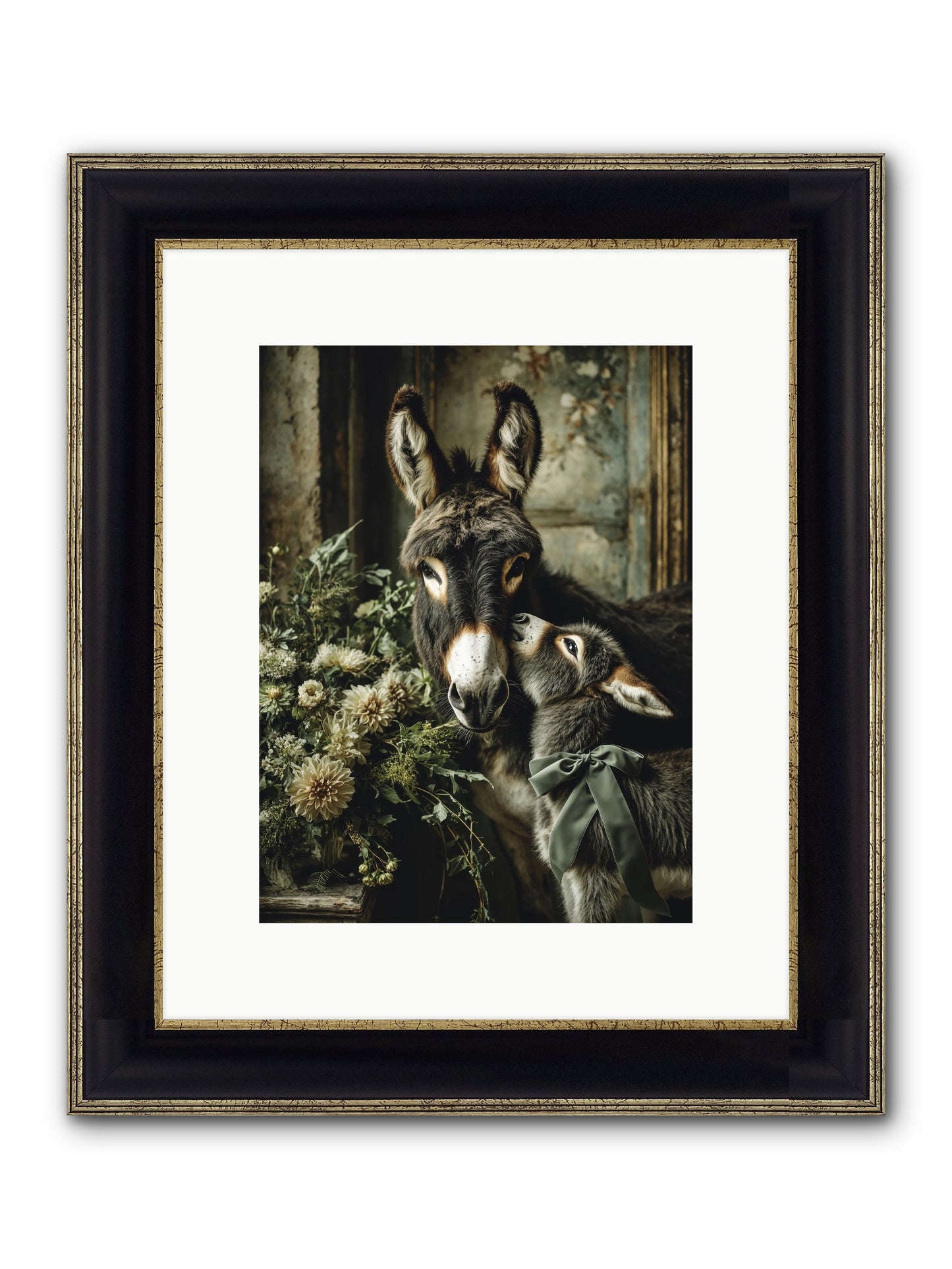 Lost In Lovely Framed Print - Black & Gold 9x12