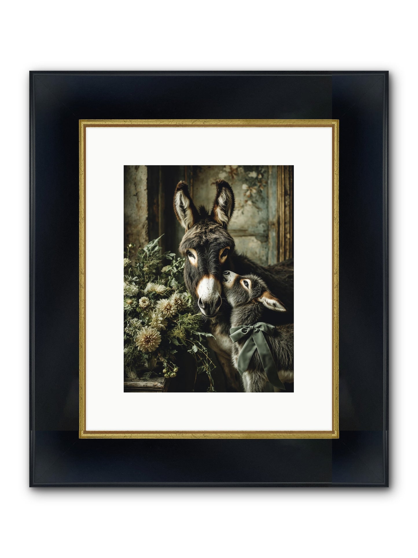 Lost In Lovely Framed Print - Wide Black w/Gold 9x12