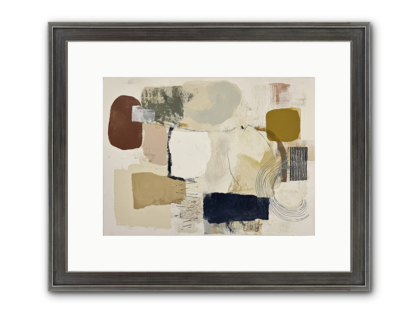 Lost Language Framed Print - Slimwoods Black/Silver 12x9