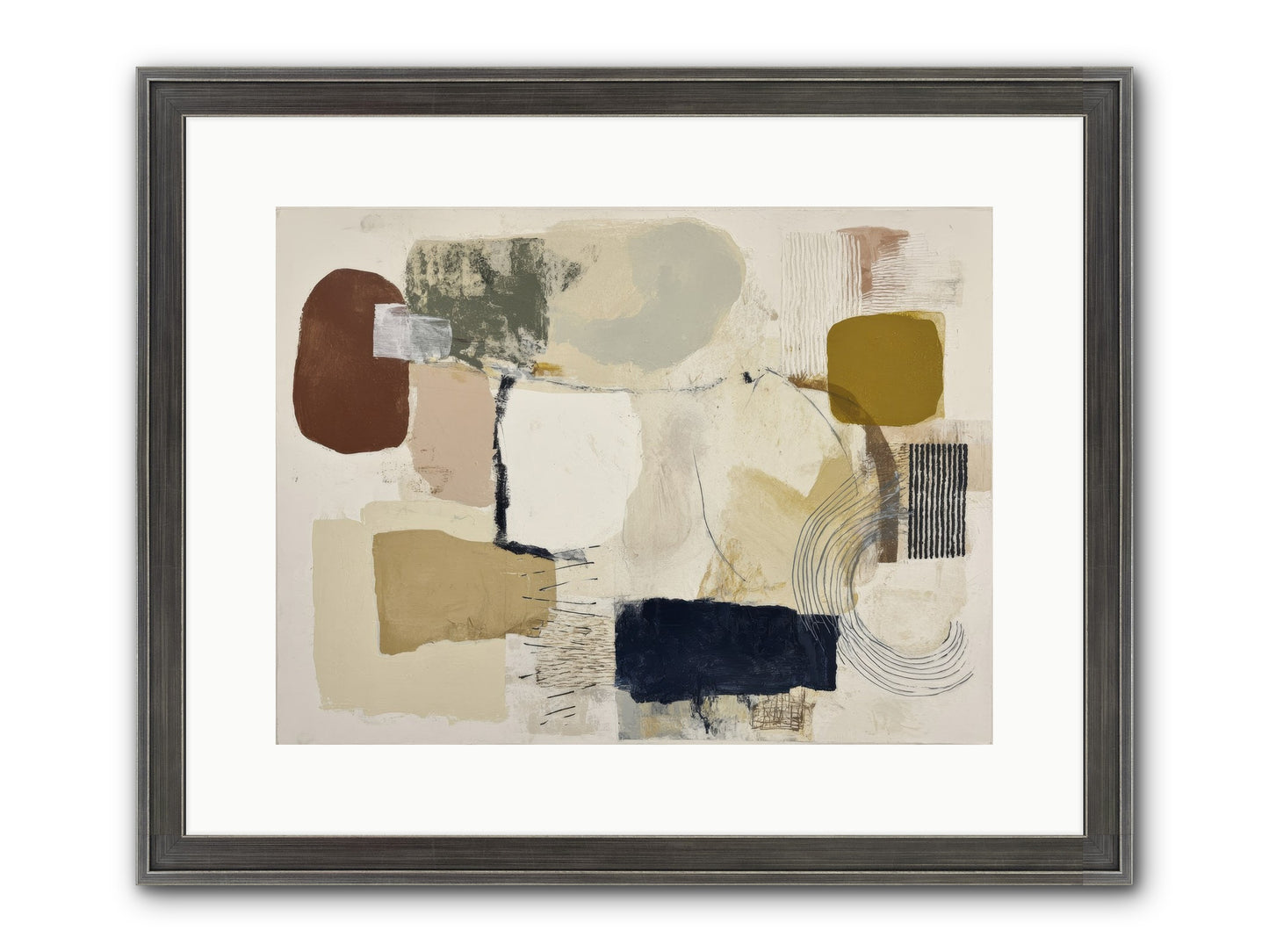 Lost Language Framed Print - Slimwoods Black/Silver 16x12