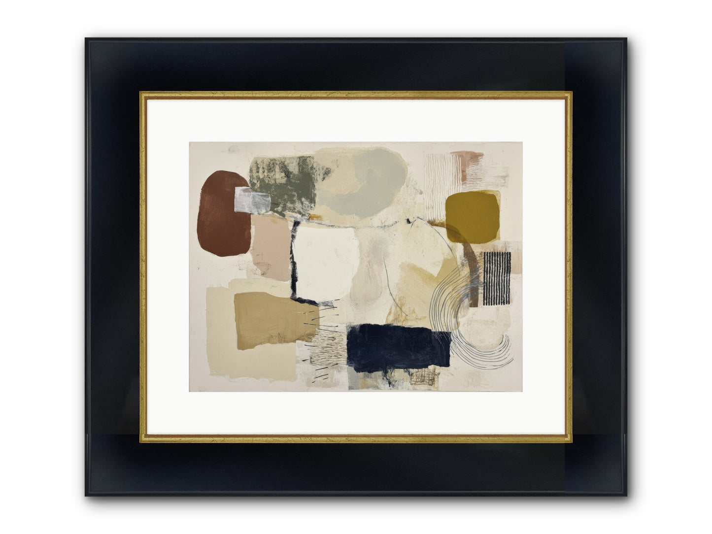 Lost Language Framed Print - Wide Black w/Gold 16x12