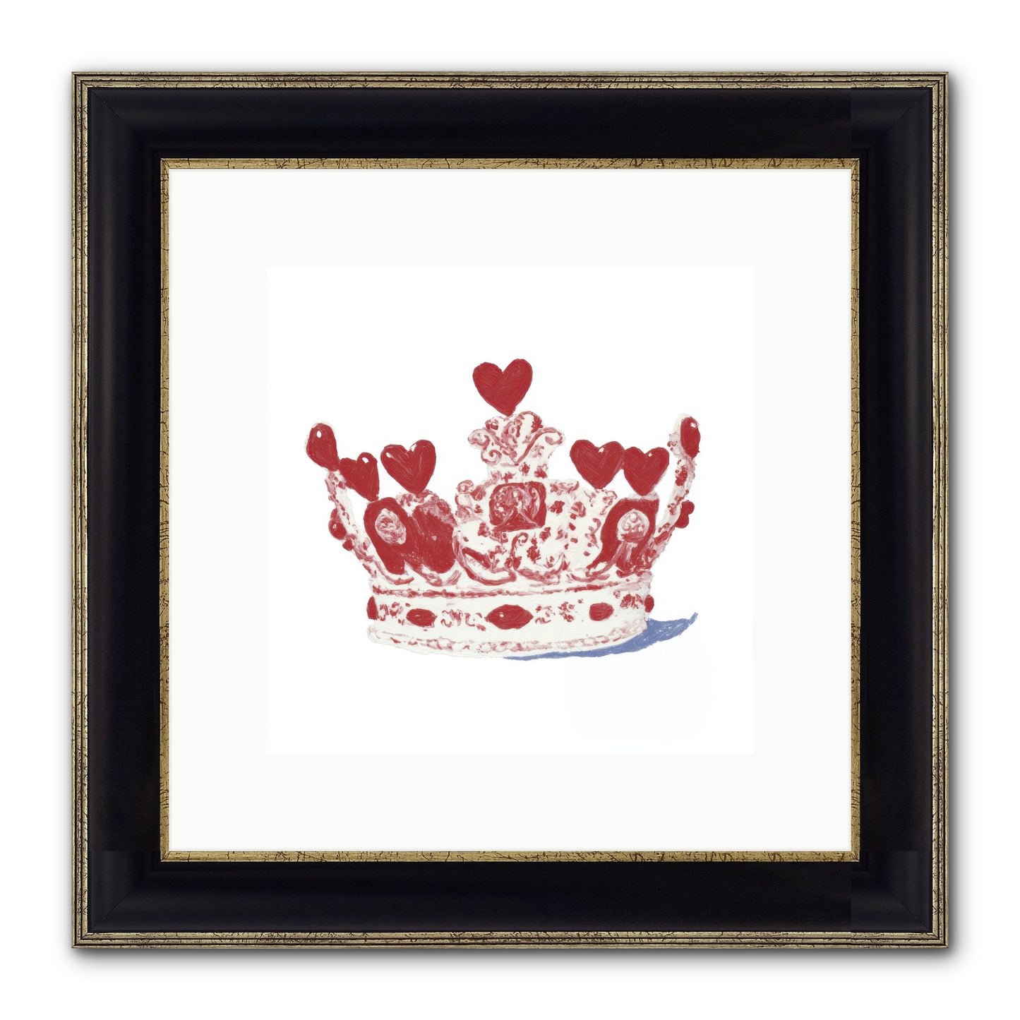 Love Became Legend Framed Print - Black & Gold 10x10