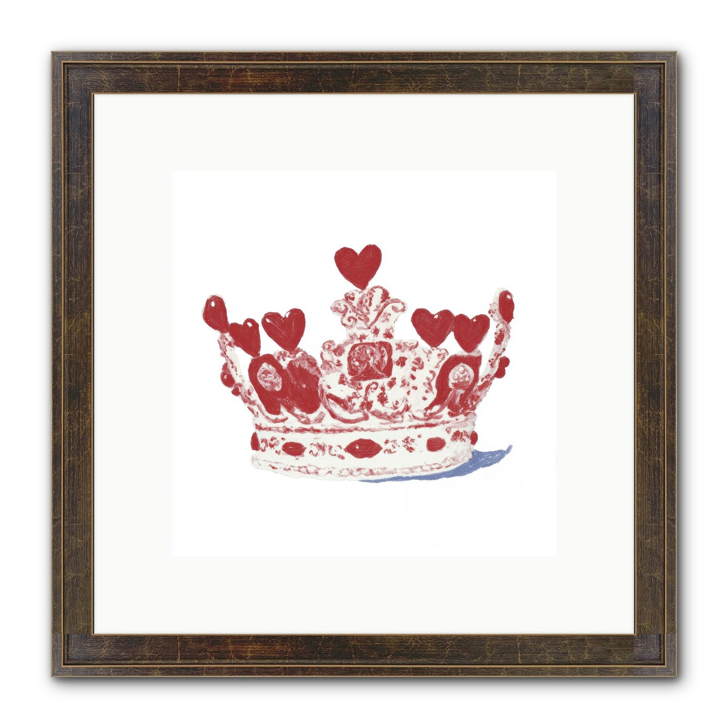 Love Became Legend Framed Print - Slimwoods Black/Gold 10x10