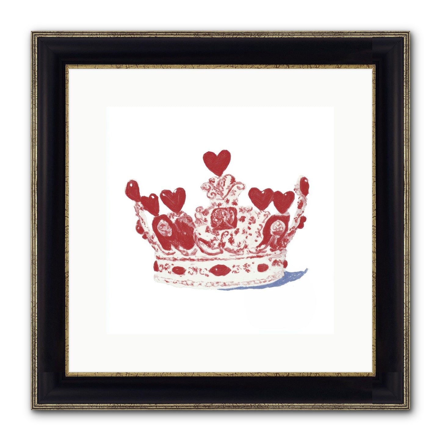 Love Became Legend Framed Print - Black & Gold 12x12