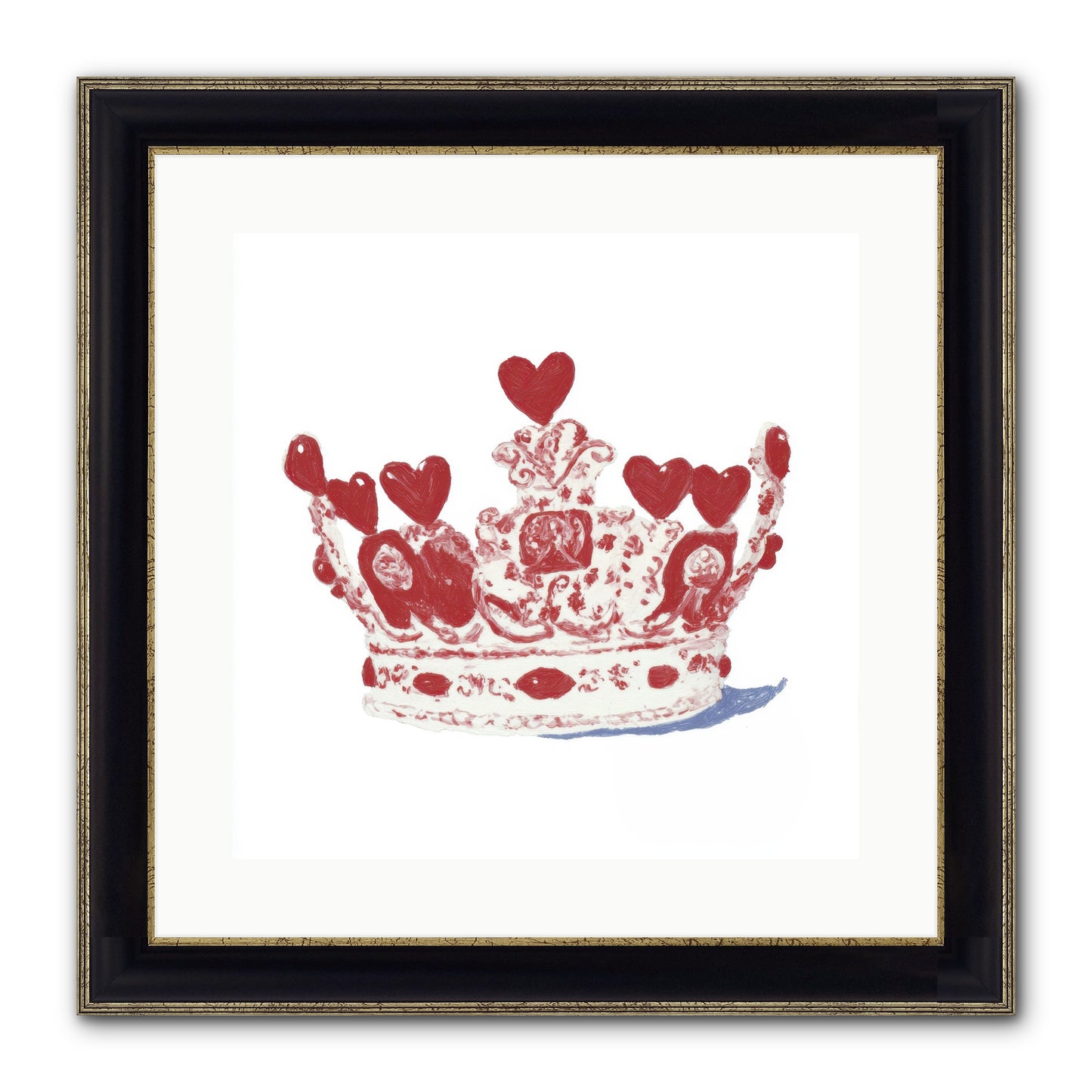Love Became Legend Framed Print - Black & Gold 16x16