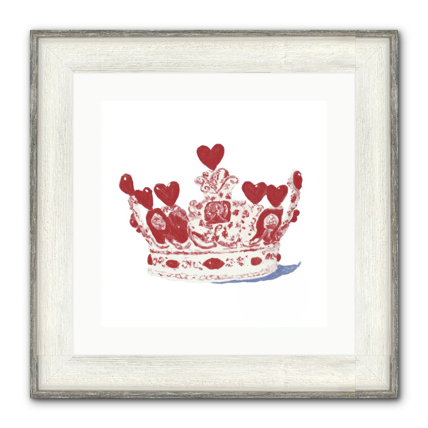 Love Became Legend Framed Print - Driftwood White 16x16