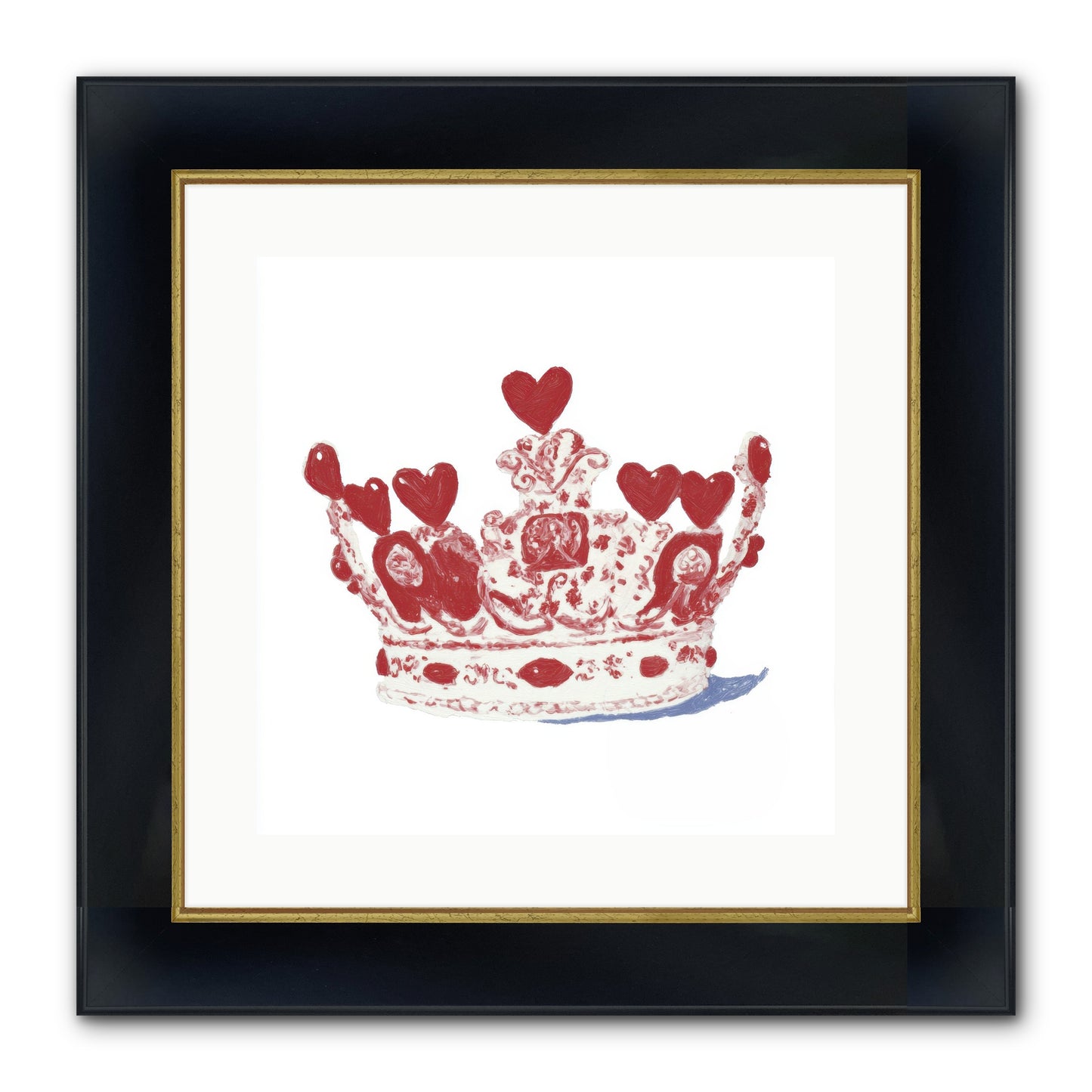 Love Became Legend Framed Print - Wide Black w/Gold 16x16