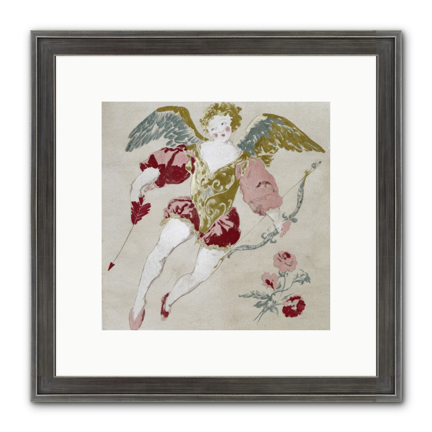 Love Blooms Wild Framed Print - Slimwoods Black/Silver 10x10