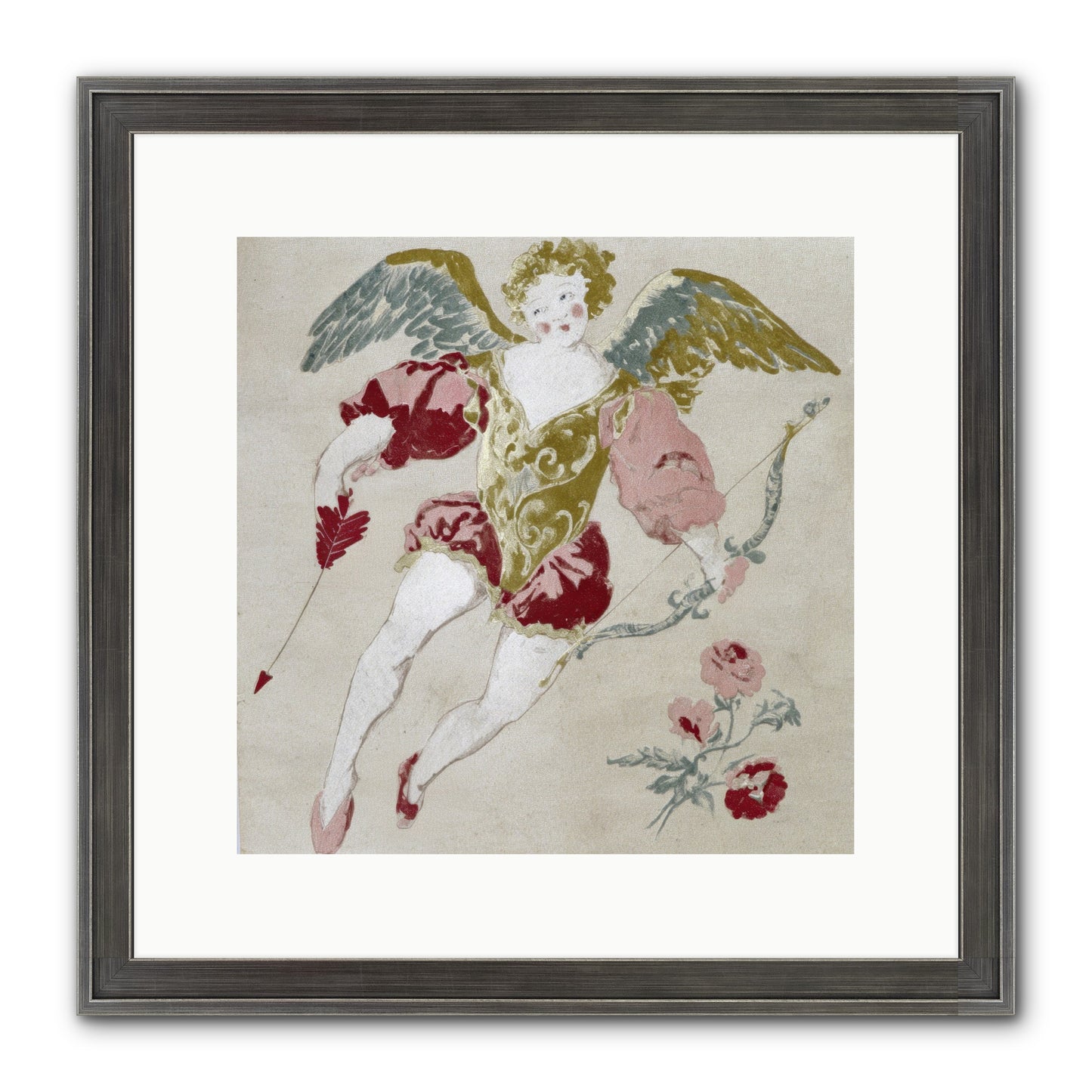 Love Blooms Wild Framed Print - Slimwoods Black/Silver 12x12