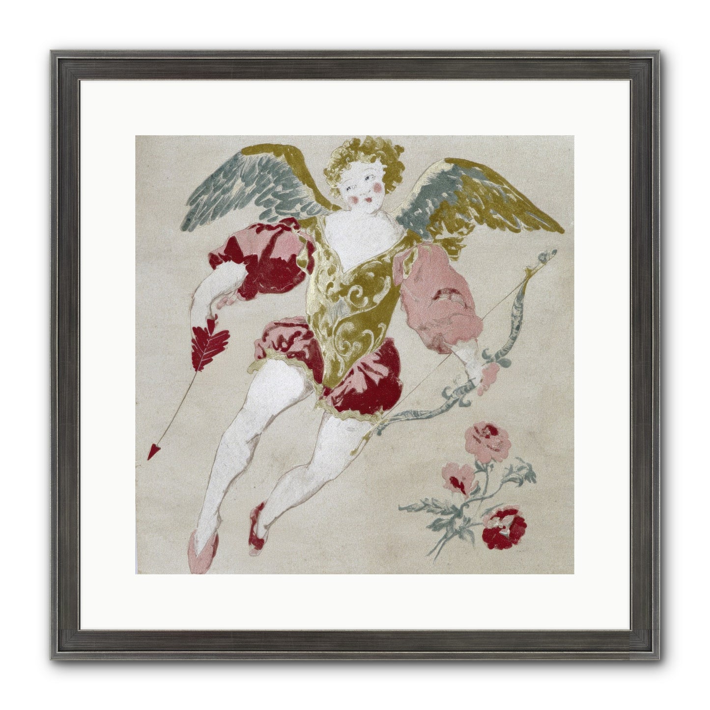 Love Blooms Wild Framed Print - Slimwoods Black/Silver 16x16
