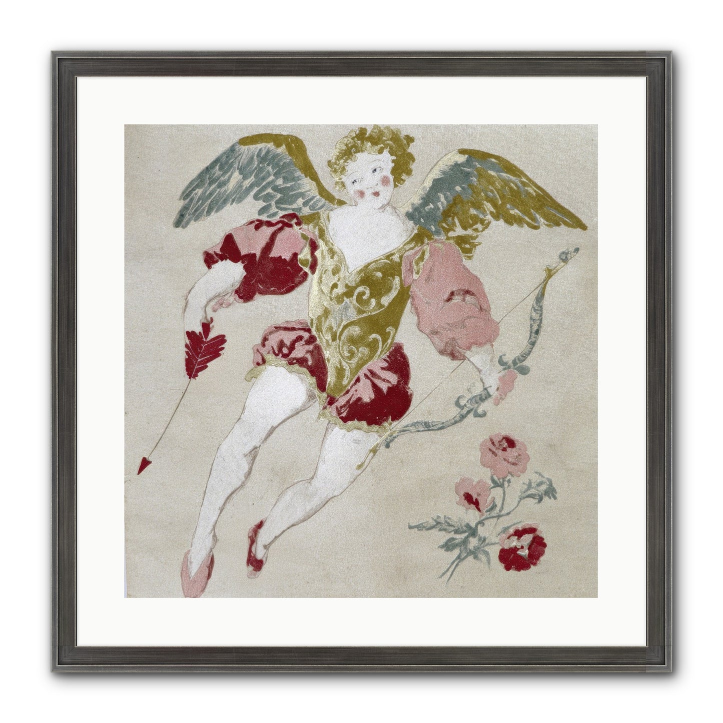 Love Blooms Wild Framed Print - Slimwoods Black/Silver 20x20