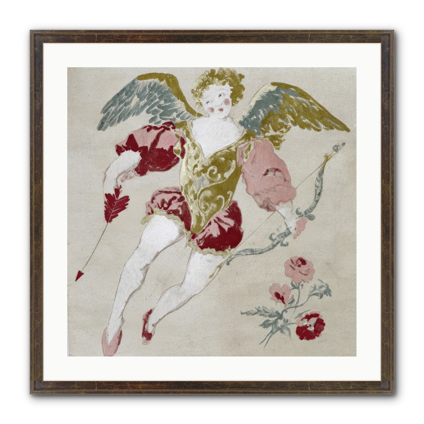 Love Blooms Wild Framed Print - Slimwoods Black/Gold 24x24