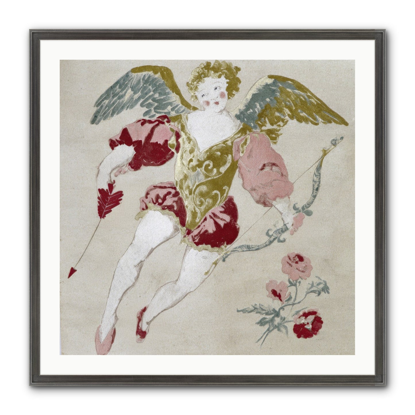 Love Blooms Wild Framed Print - Slimwoods Black/Silver 30x30