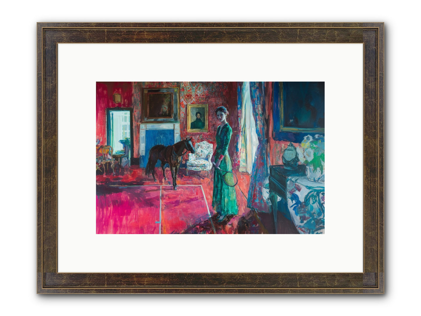 Love-Forty & Lavender Framed Print - Slimwoods Black/Gold 12x8