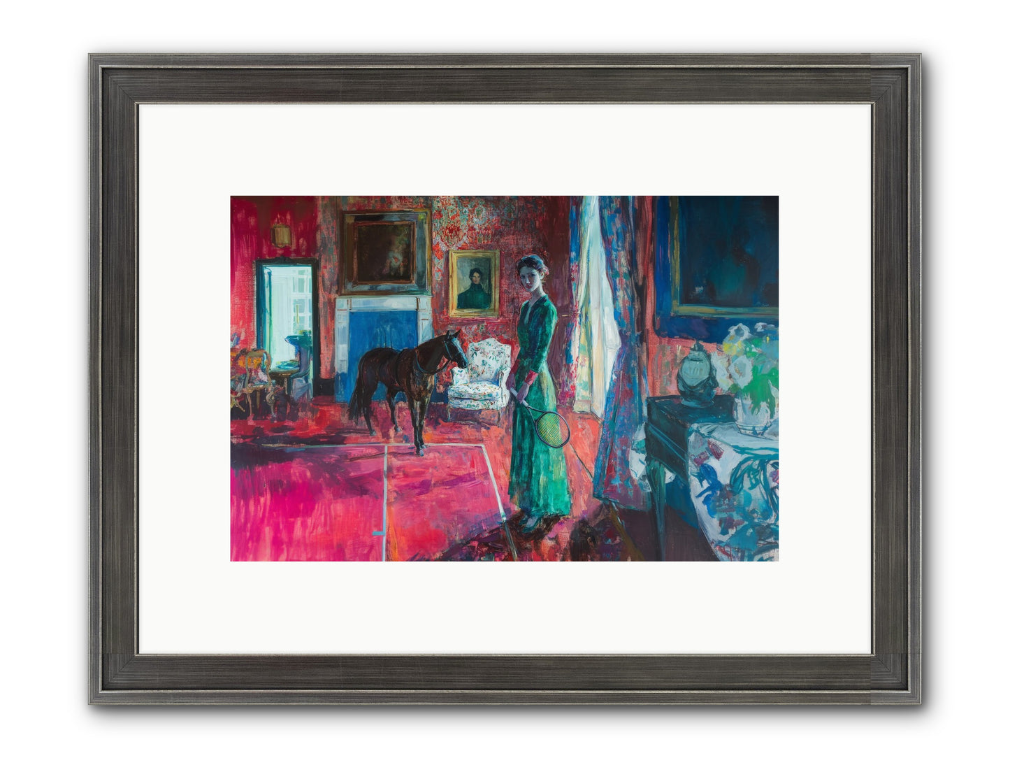 Love-Forty & Lavender Framed Print - Slimwoods Black/Silver 12x8