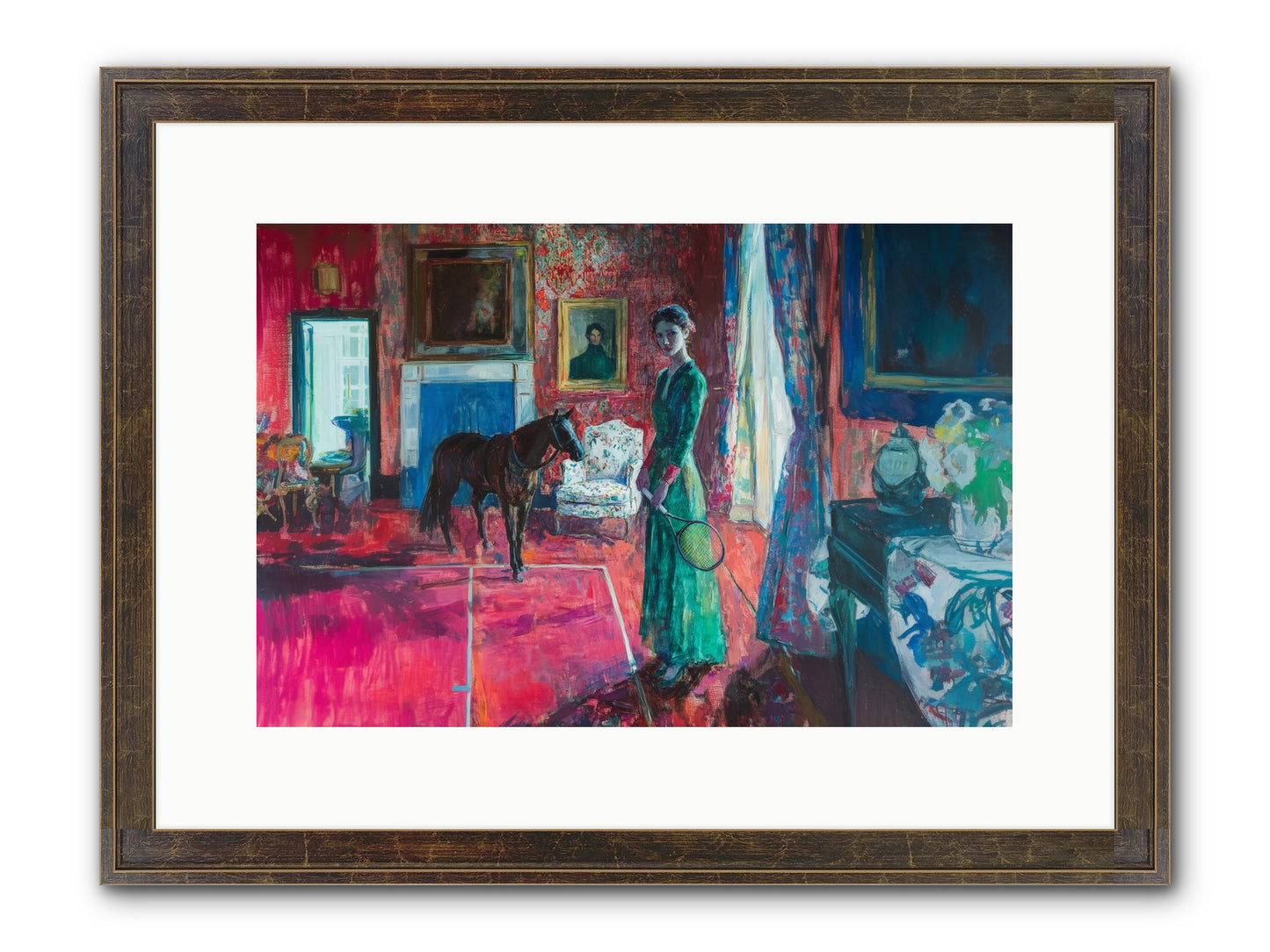 Love-Forty & Lavender Framed Print - Slimwoods Black/Gold 15x10