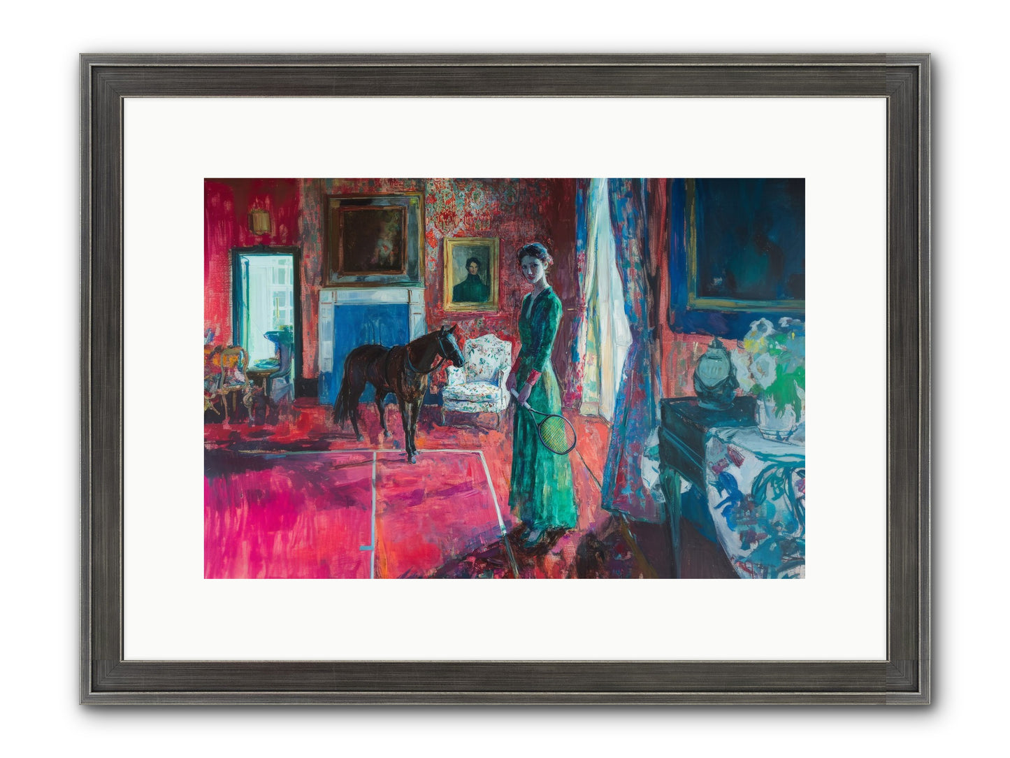 Love-Forty & Lavender Framed Print - Slimwoods Black/Silver 15x10