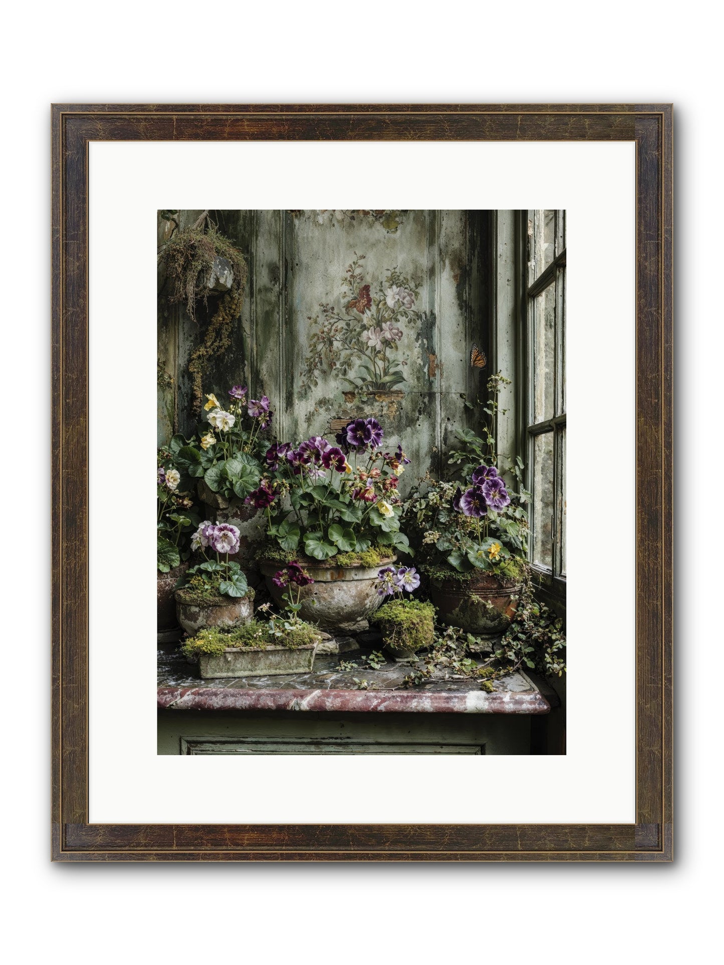 Love Grown Tender Framed Print - Slimwoods Black/Gold 12x16