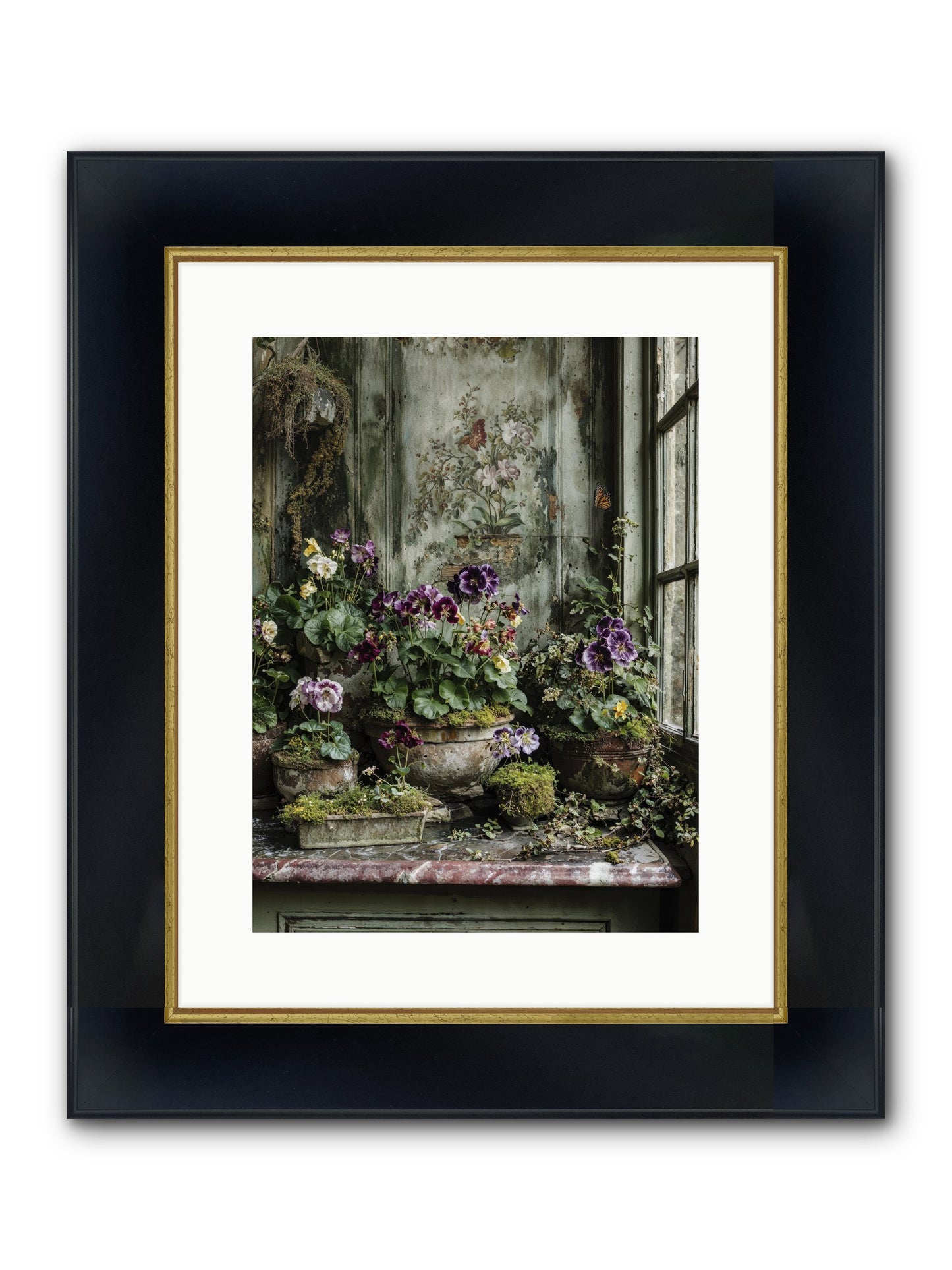 Love Grown Tender Framed Print - Wide Black w/Gold 12x16