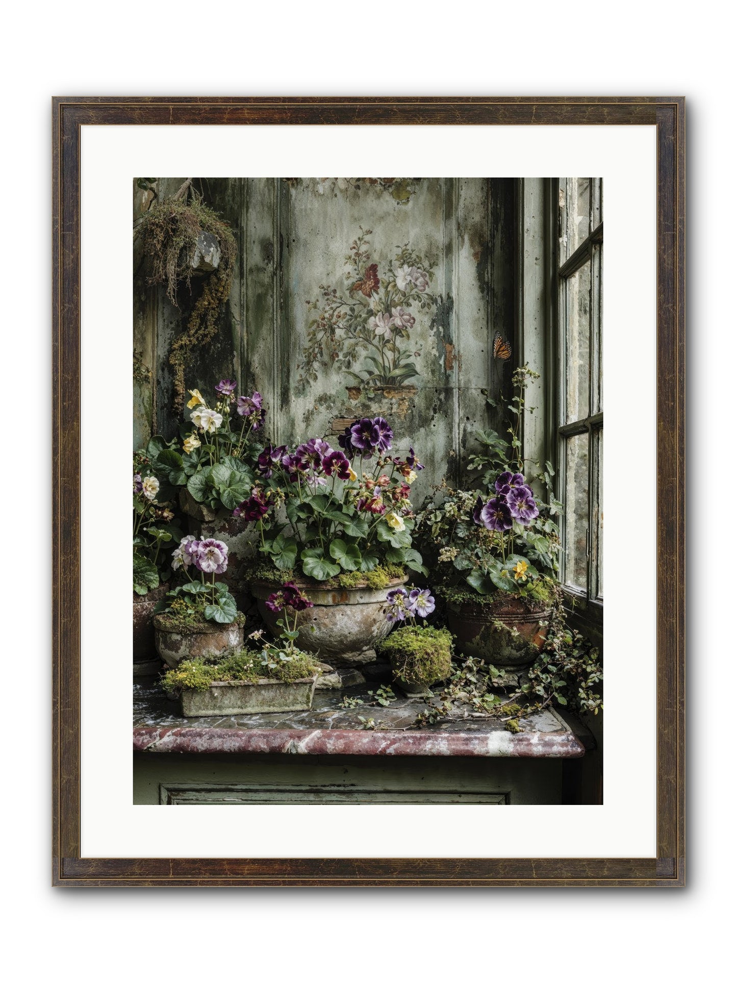 Love Grown Tender Framed Print - Slimwoods Black/Gold 18x24
