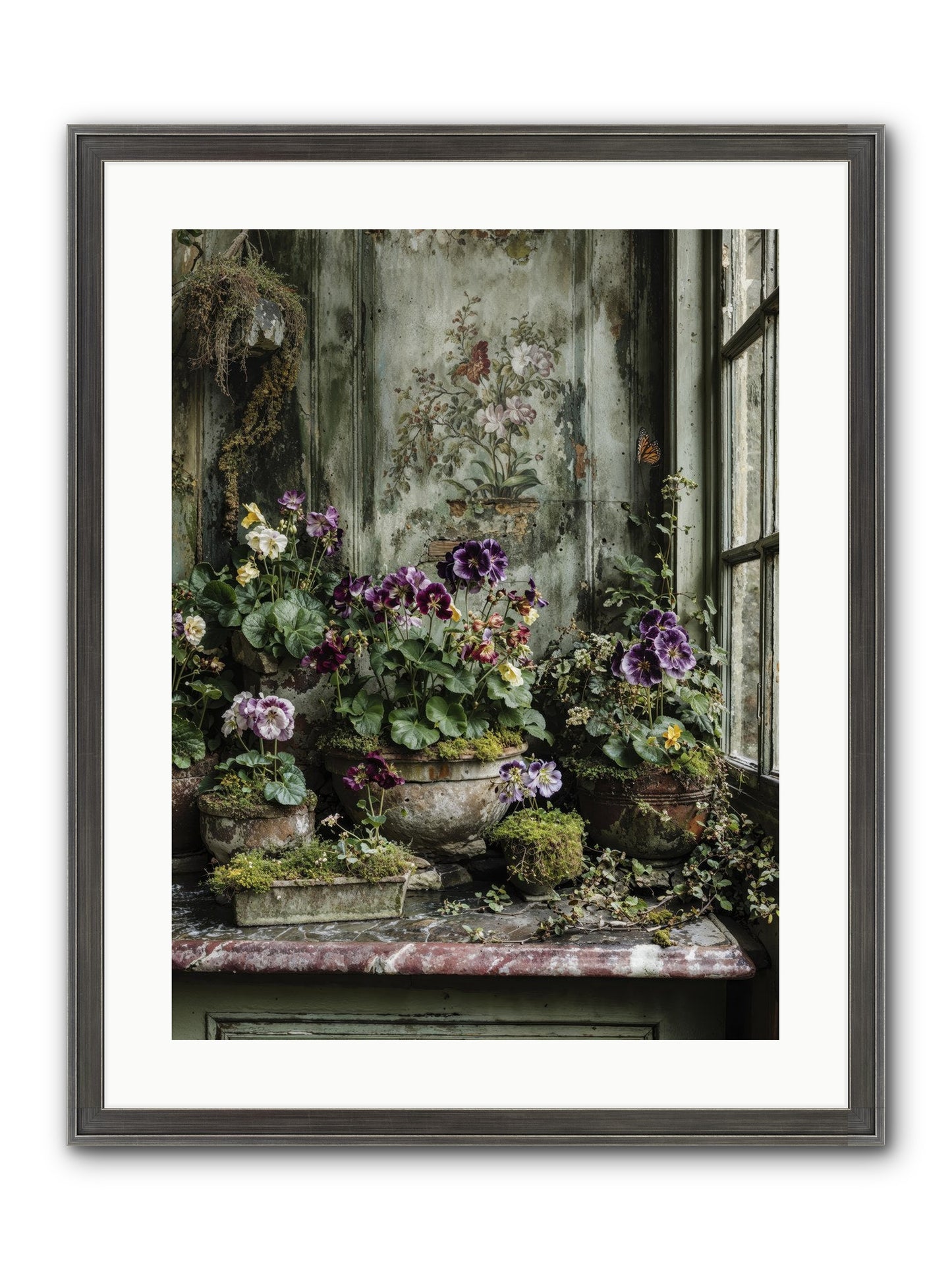 Love Grown Tender Framed Print - Slimwoods Black/Silver 18x24