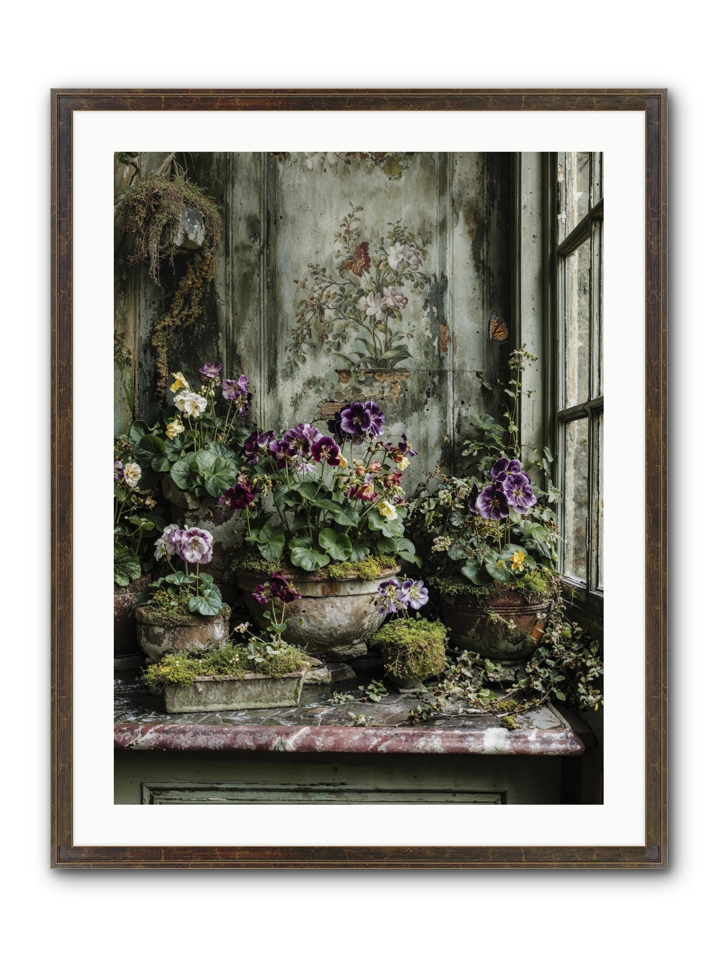 Love Grown Tender Framed Print - Slimwoods Black/Gold 24x32