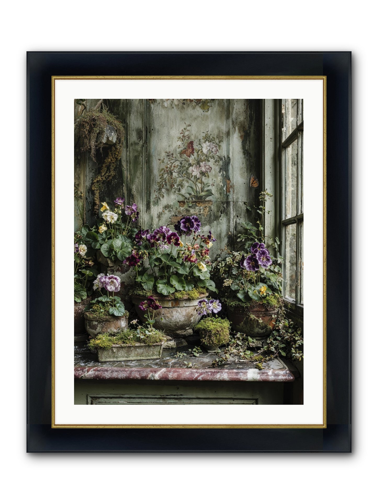 Love Grown Tender Framed Print - Wide Black w/Gold 24x32