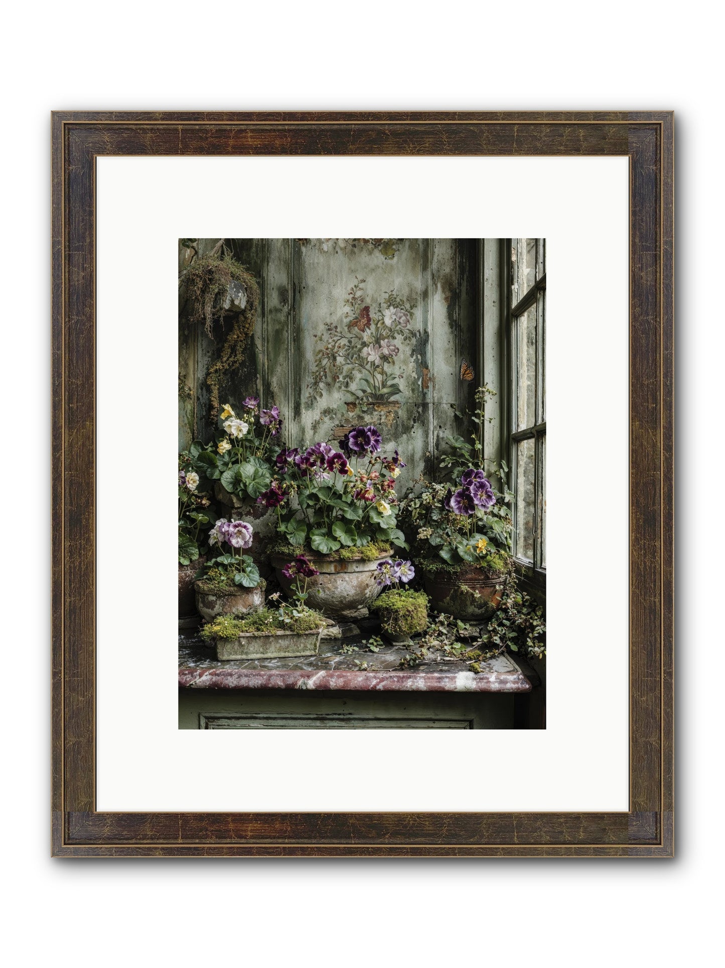 Love Grown Tender Framed Print - Slimwoods Black/Gold 9x12