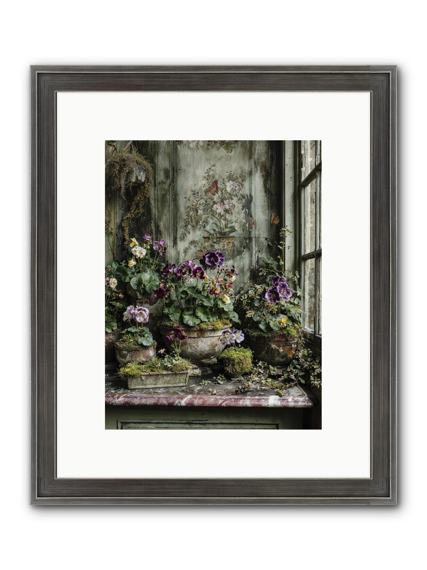 Love Grown Tender Framed Print - Slimwoods Black/Silver 9x12