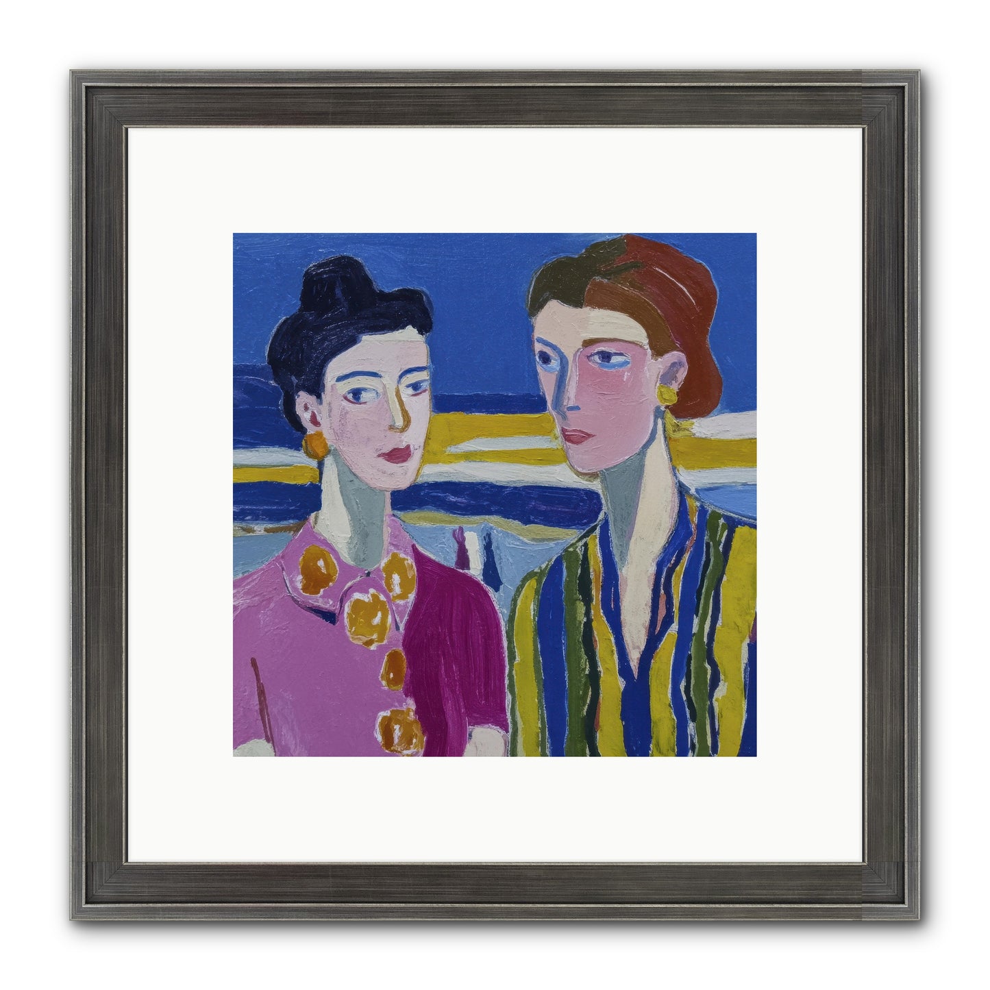 Love Needed No Translation Framed Print - Slimwoods Black/Silver 10x10