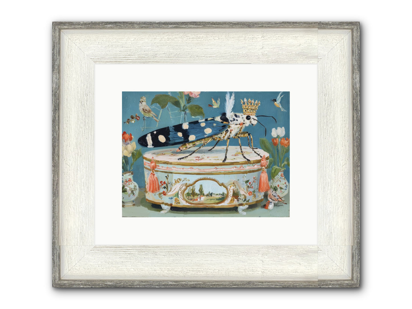 Love Notes Framed Print - Driftwood White 12x9